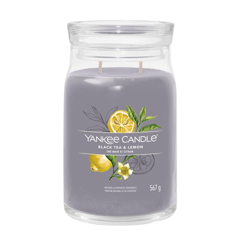 Yankee Candle Black Tea & Lemon Signature Large Jar