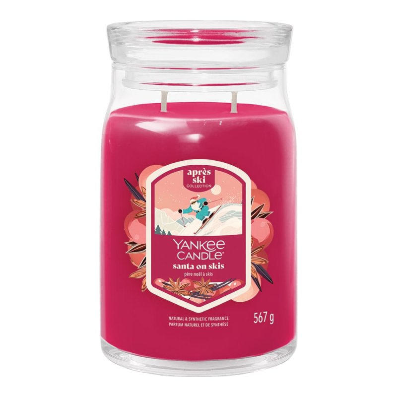 Yankee Candle Santa On Skis Signature Large Jar
