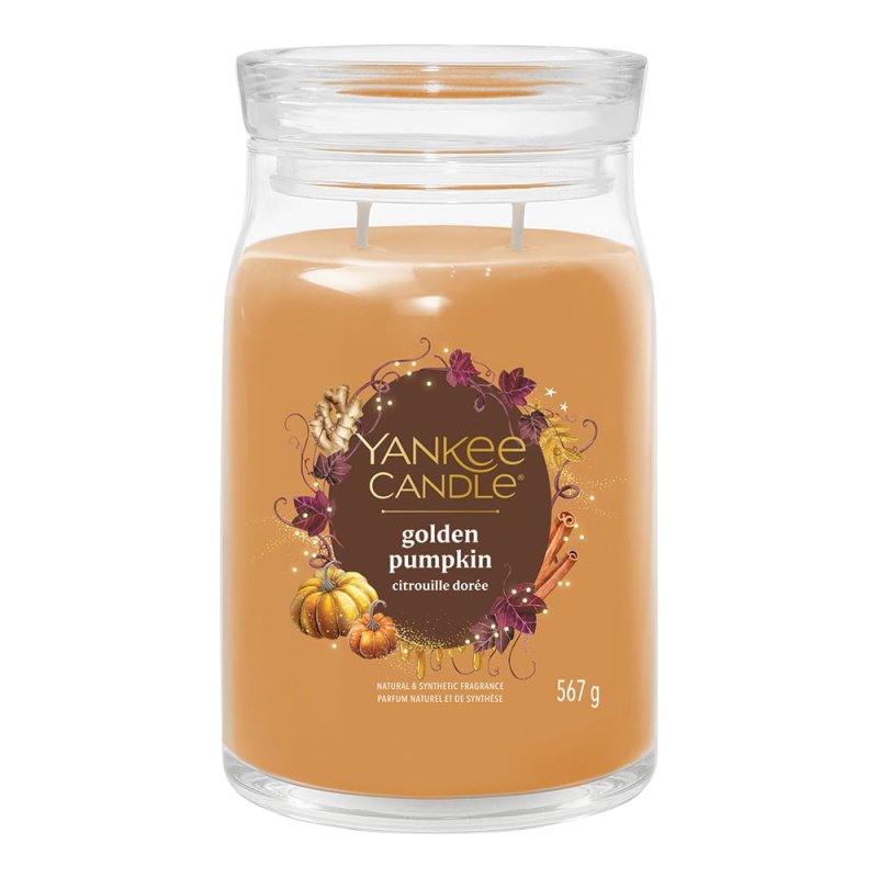Yankee Candle Golden Pumpkin Signature Large Jar