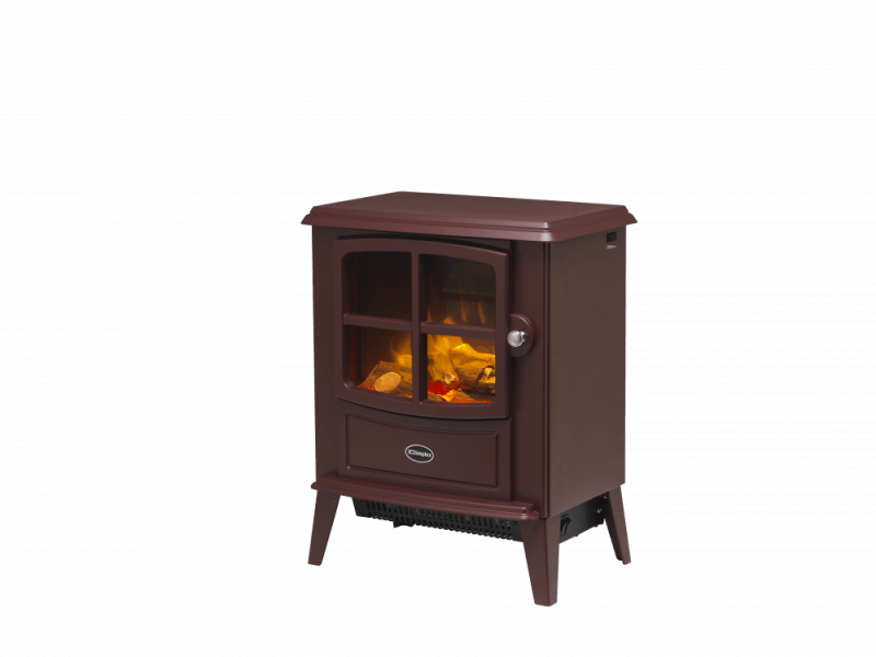 Dimplex Brayford Burgundy Freestanding Optiflame Electric Stove