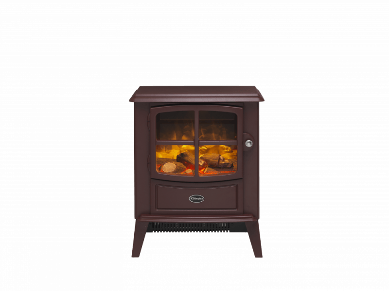 Dimplex Brayford Burgundy Freestanding Optiflame Electric Stove