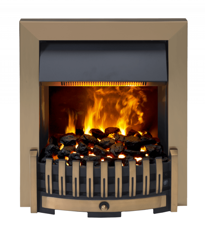 Dimplex Danville Antique Brass Inset Optimyst Electric Fire