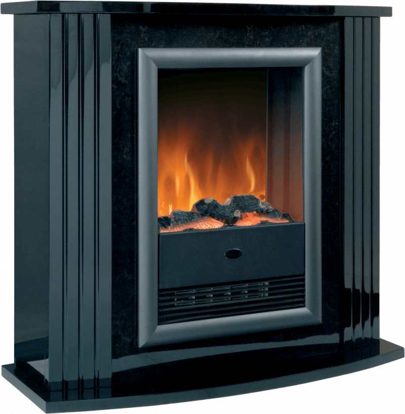 Dimplex Mozart Black Freestanding Optiflame Electric Suite