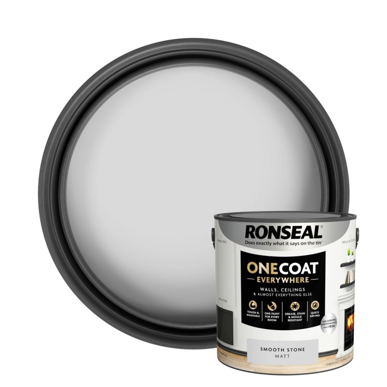 Ronseal One Coat Everywhere Matt Paint 2.5L Smooth Stone