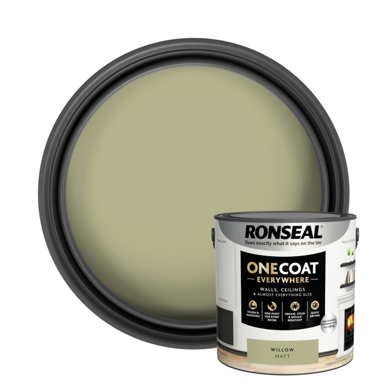 Ronseal One Coat Everywhere Matt Paint 2.5L Willow