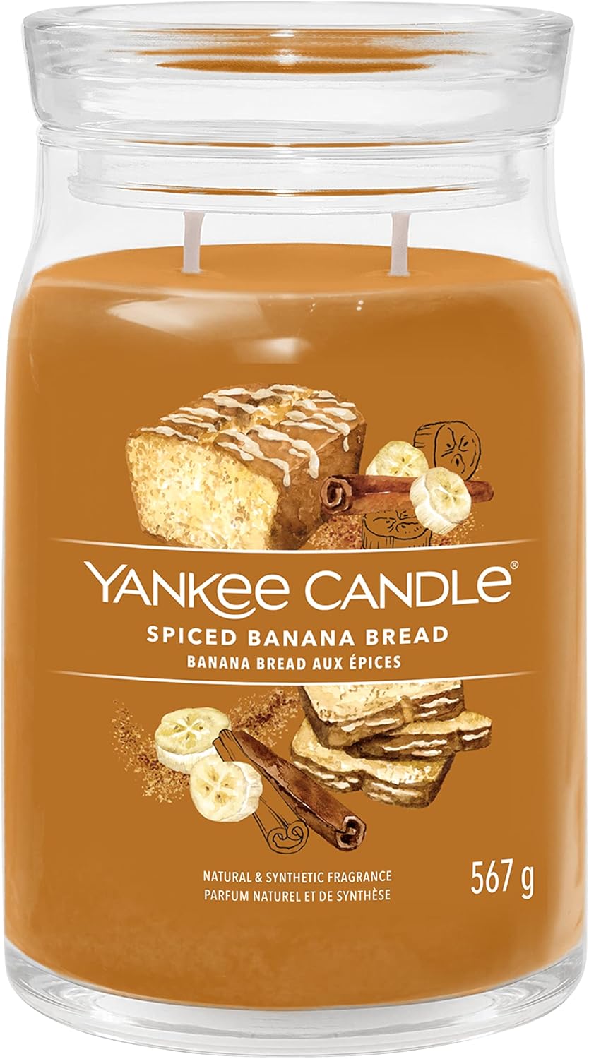 Yankee Candle Spiced Banana Bread Signature Large Jar