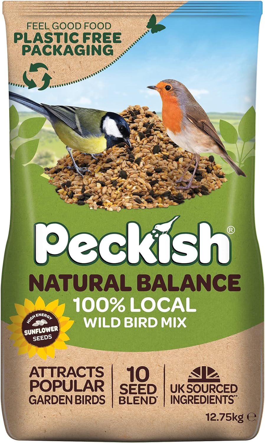 Peckish Natural Balance Seed Mix for Wild Birds, 12.75 kg, Gold