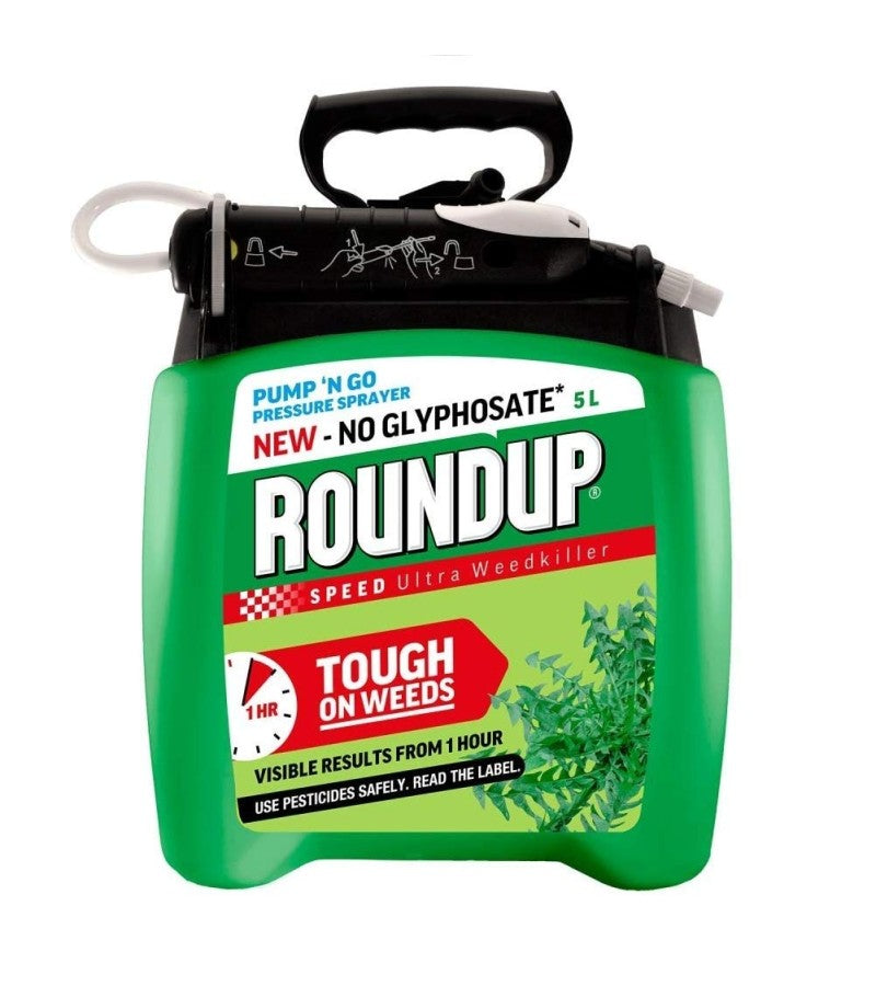 Roundup Speed Ultra Pump n Go Weedkiller - 5L