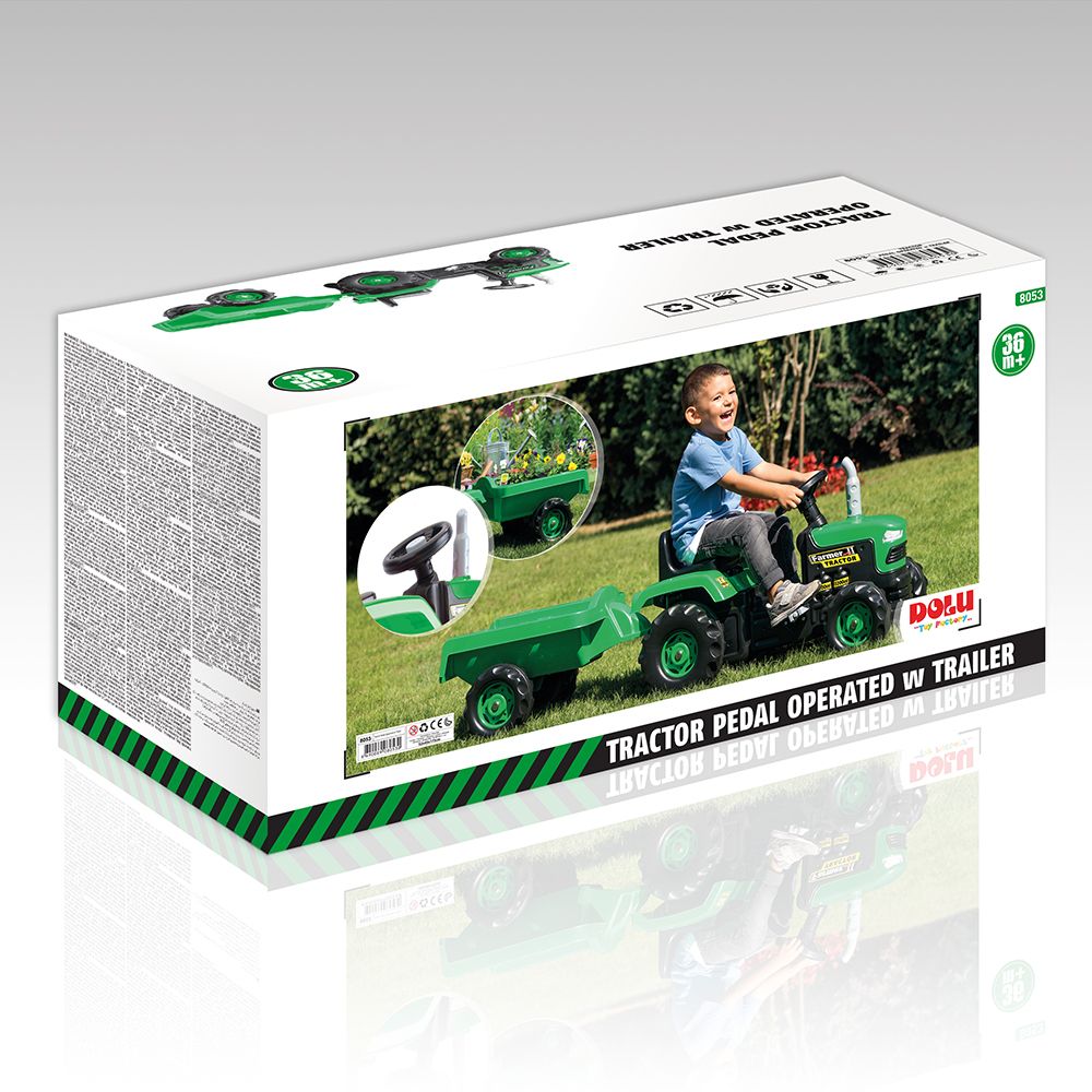 TRACTOR DE PEDAL CON VAGÓN ROJO 3A DO8146 – Importadora Araya en TRACTOR DE PEDAL CON VAGÓN ROJO 3A DO8146 – Importadora Araya en