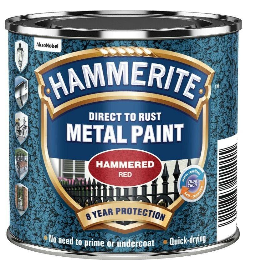 Hammerite-Metal-Paint-Hammered-Red-250ml