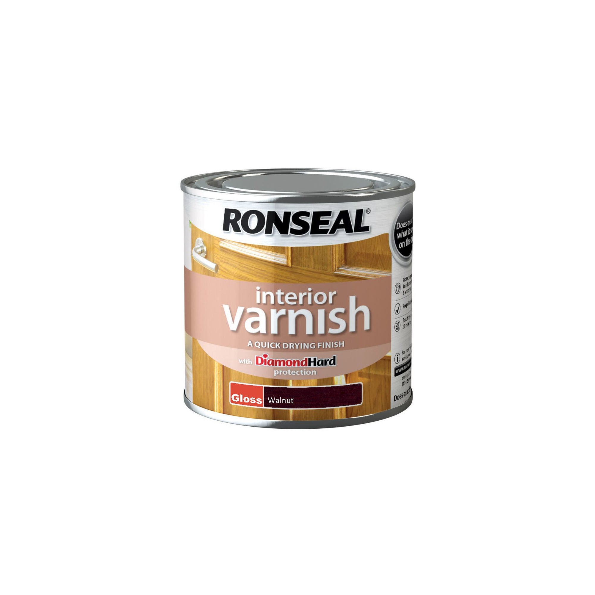 Ronseal-Interior-Diamond-Hard-Varnish-Walnut-Gloss-250ml