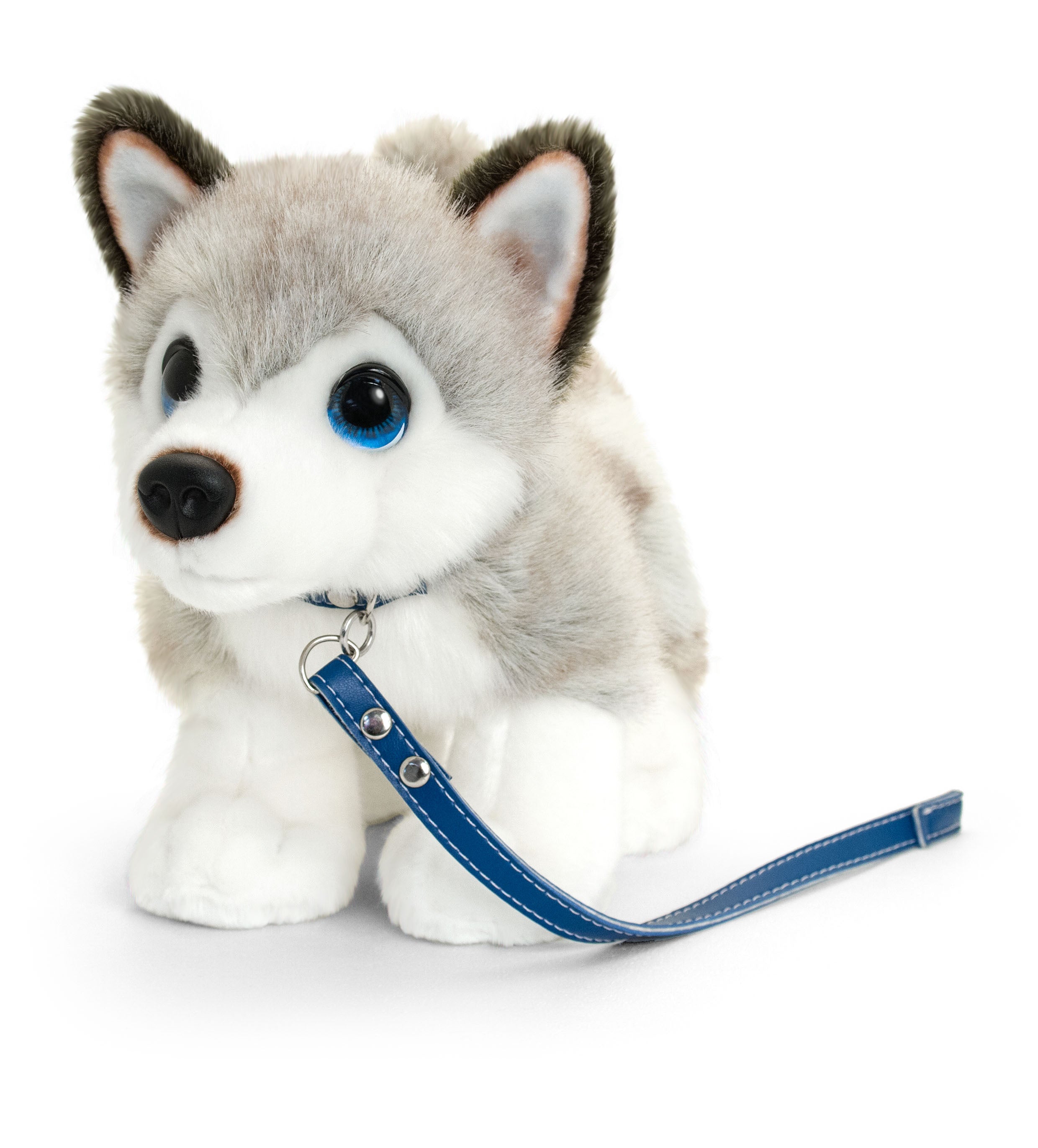 Keel-Toys-30cm-Signature-Cuddle-Puppy-Dog-On-Lead-Husky