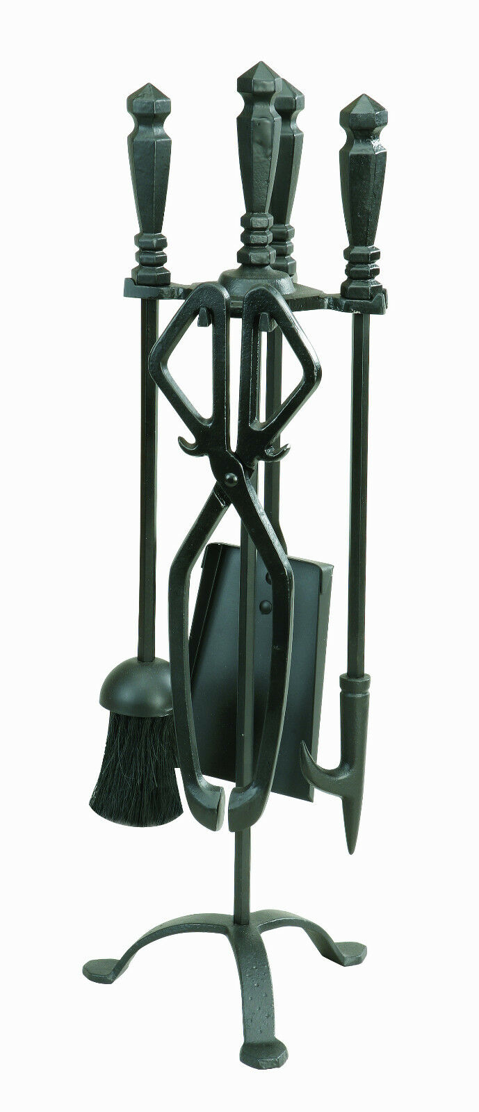 Manor-Temple-Companion-Set-In-Black-23"-Tall