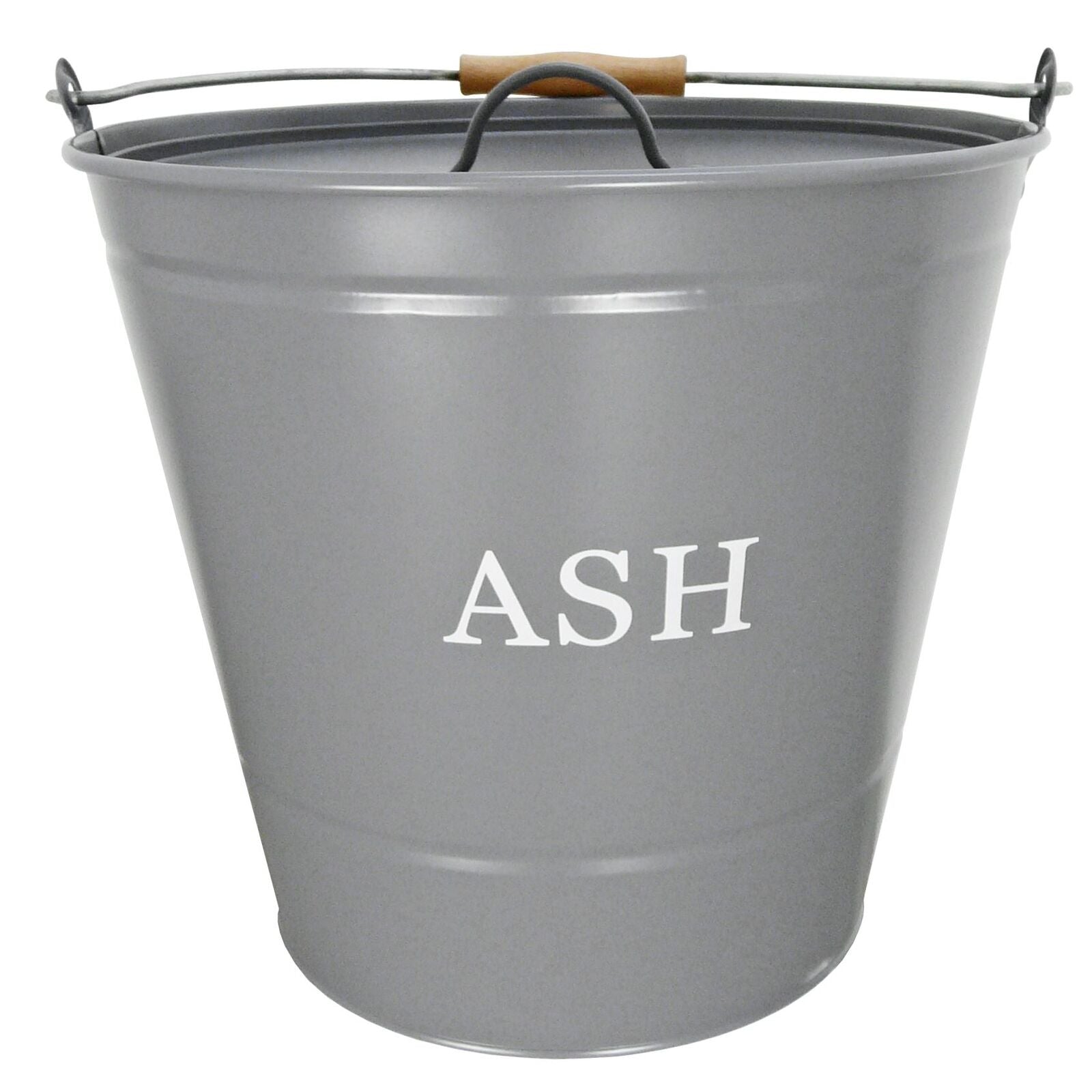 Manor-Fireside-Ash-Bucket-Grey-Metal-With-Lid