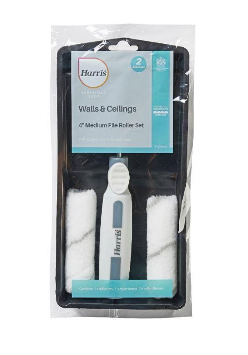 Harris-Seriously-Good-Walls-&-Ceilings-Medium-Pile-Mini-Roller-Set-4in