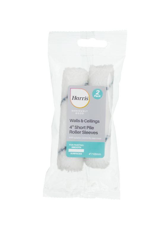 Harris-Seriously-Good-Walls-&-Ceilings-Short-Pile-Mini-Roller-Sleeve-4in-2-Pack