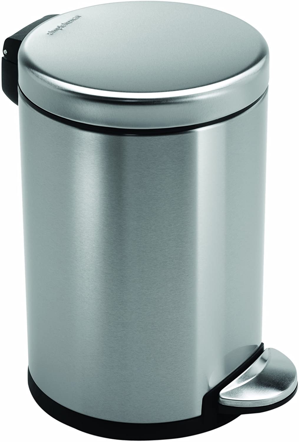 Simplehuman-Round-Pedal-Bin-Brushed-Stainless-Steel-3L