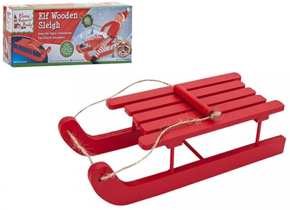 Elf on a Shelf Wooden Sleigh