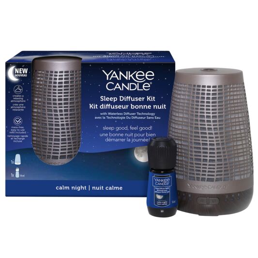 Yankee-Candle-Bronze-Starter-Kit-&-Calm-Night-Sleep-Diffuser-Starter-Kit-UK-Plug