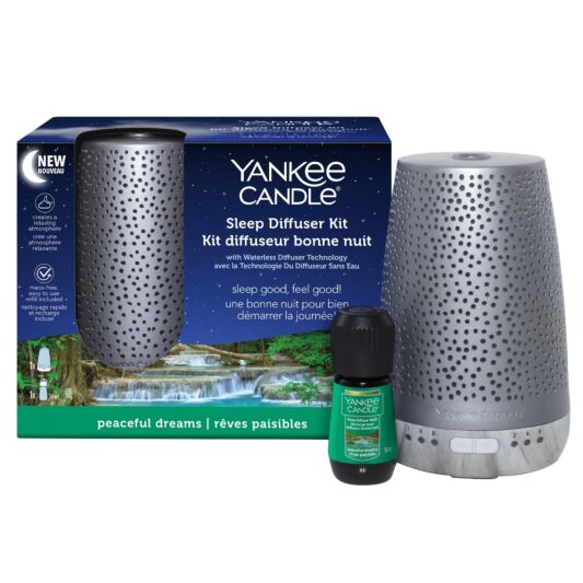 Yankee-Candle-Silver-Starter-Kit-&-Peaceful-Dreams-Sleep-Diffuser-Starter-Kit-UK-Plug