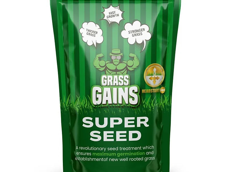 Grass Gains Lawn Super Seed Fast Growth - 1KG