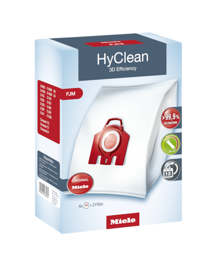 Miele FJM HyClean 3D Dustbags for Compact, S700, S4000 and S6000 Series DAMAGED BOX