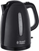 Russell Hobbs Textures Plastic Kettle, 1.7 Litre, 3000 W, Black