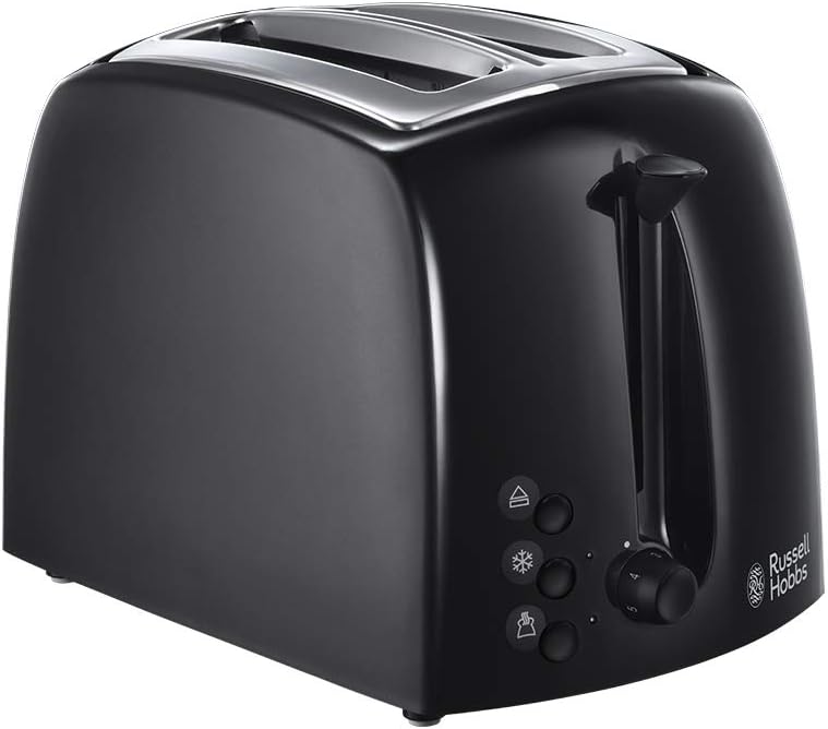 Russell Hobbs Textures 2-Slice Toaster, 700 - 850 W, Black