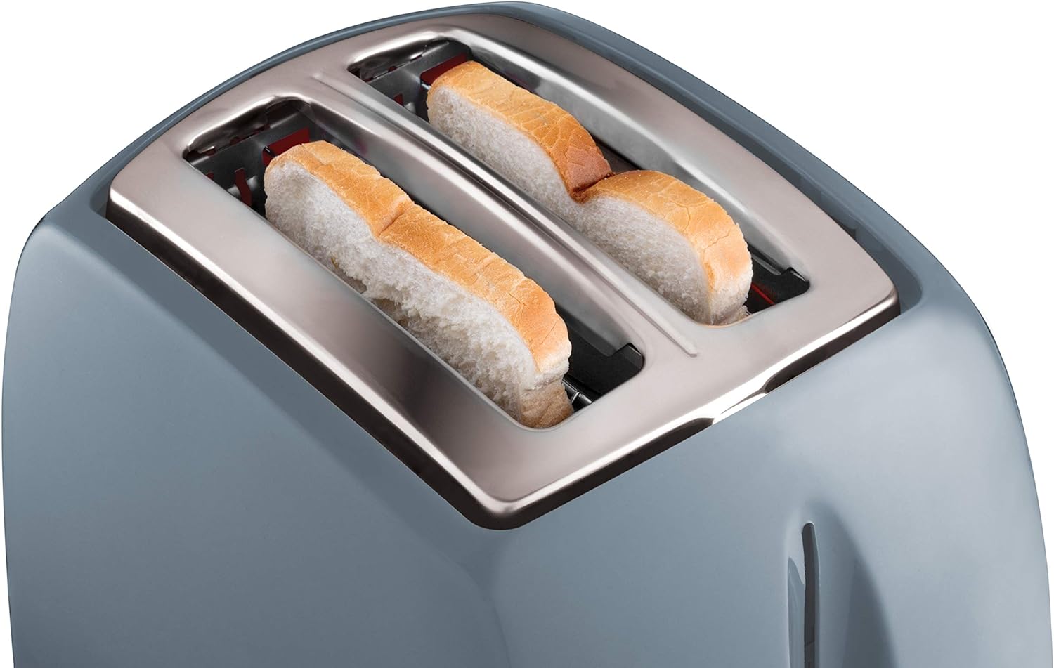 Russell Hobbs Textures 2 Slice Toaster with Frozen, Cancel and Reheat Settings, Grey