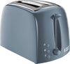 Russell Hobbs Textures 2 Slice Toaster with Frozen, Cancel and Reheat Settings, Grey