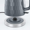 Russell Hobbs Textures Cordless Electric Kettle - Fast Boil, 1.7 Litre, 3000 W, Grey