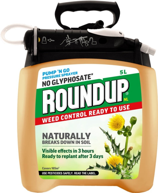 Roundup Natural Weedkiller Pump & Go 5L
