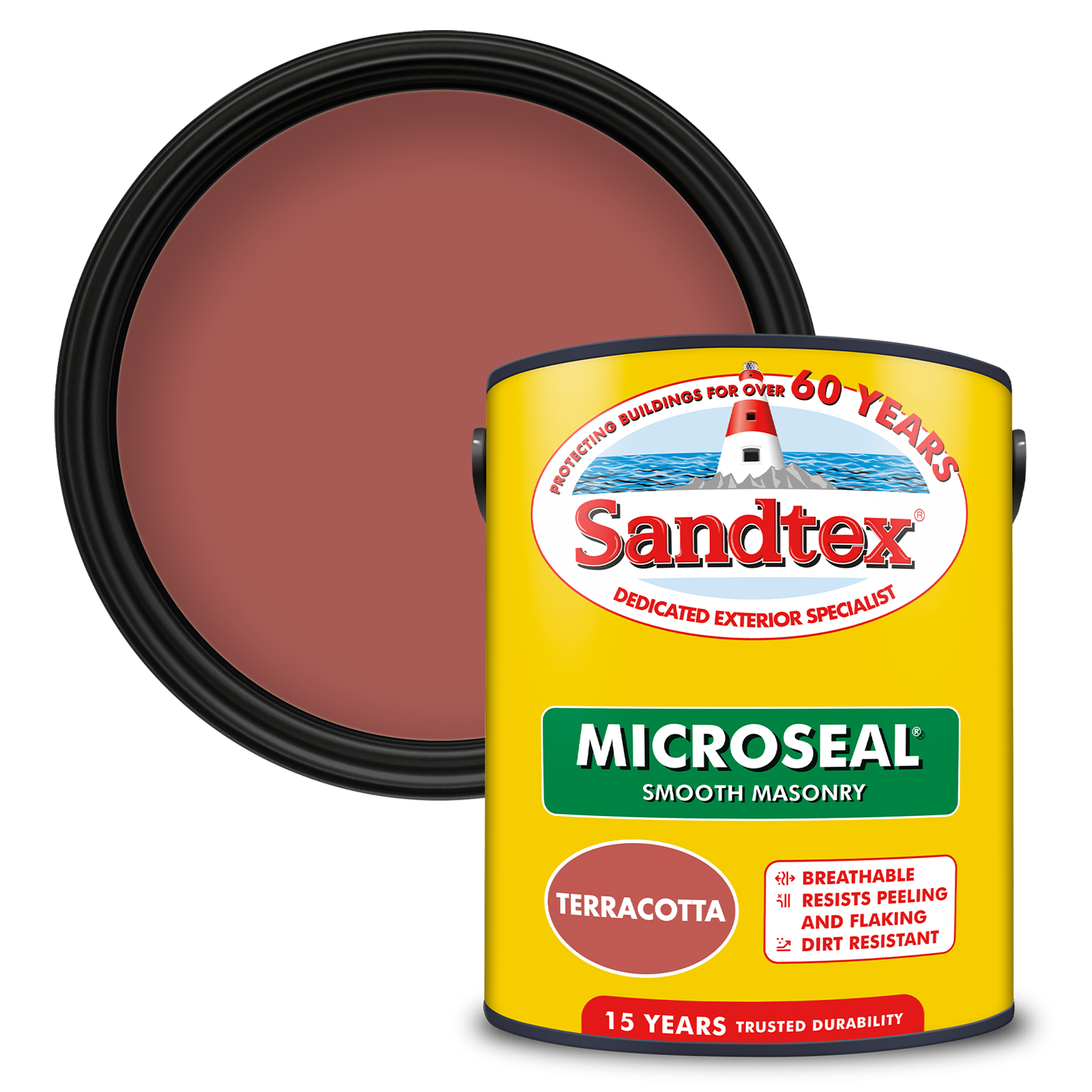Sandtex Ultra Smooth Masonry Paint Terracotta 5L
