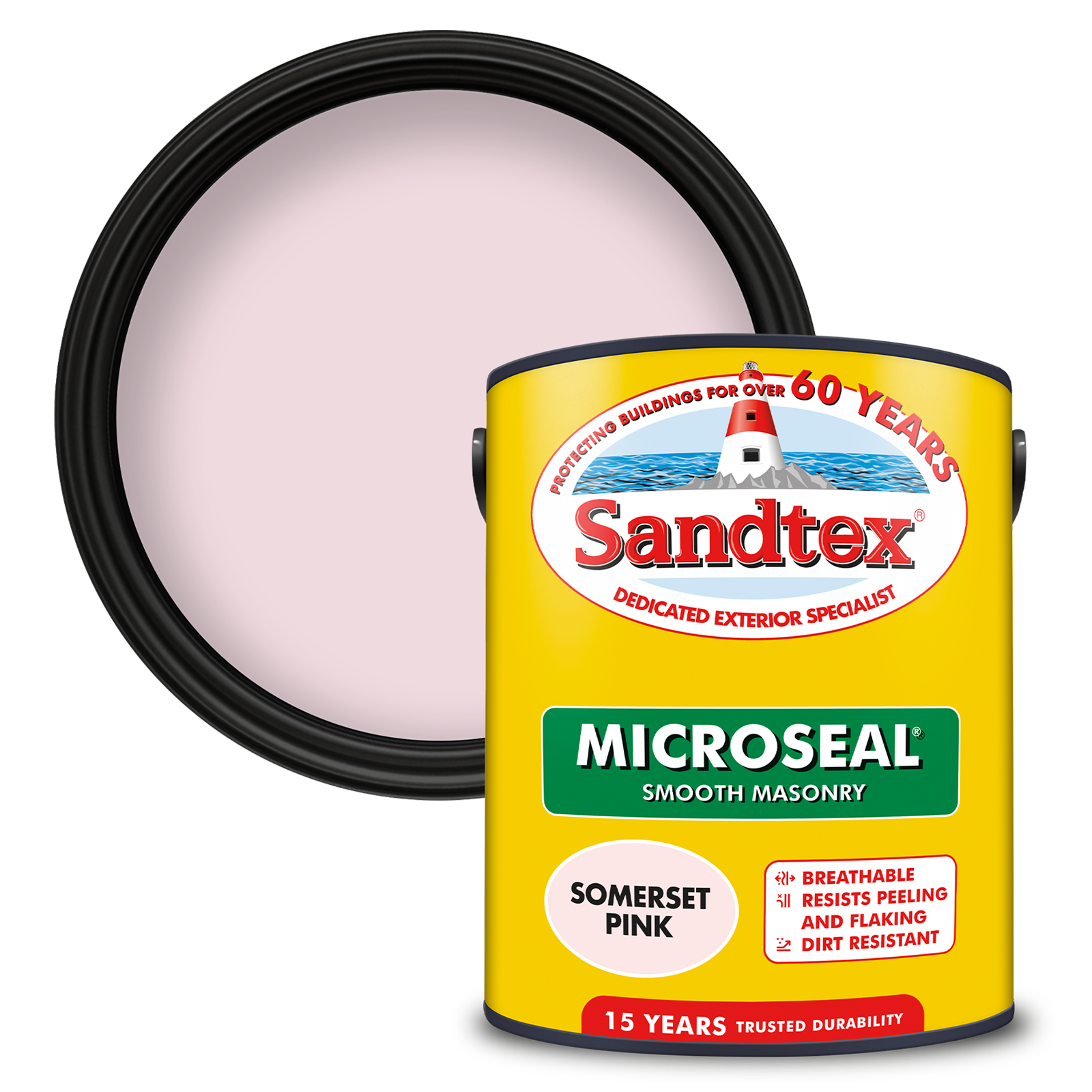 Sandtex Ultra Smooth Masonry Paint Somerset Pink 5L