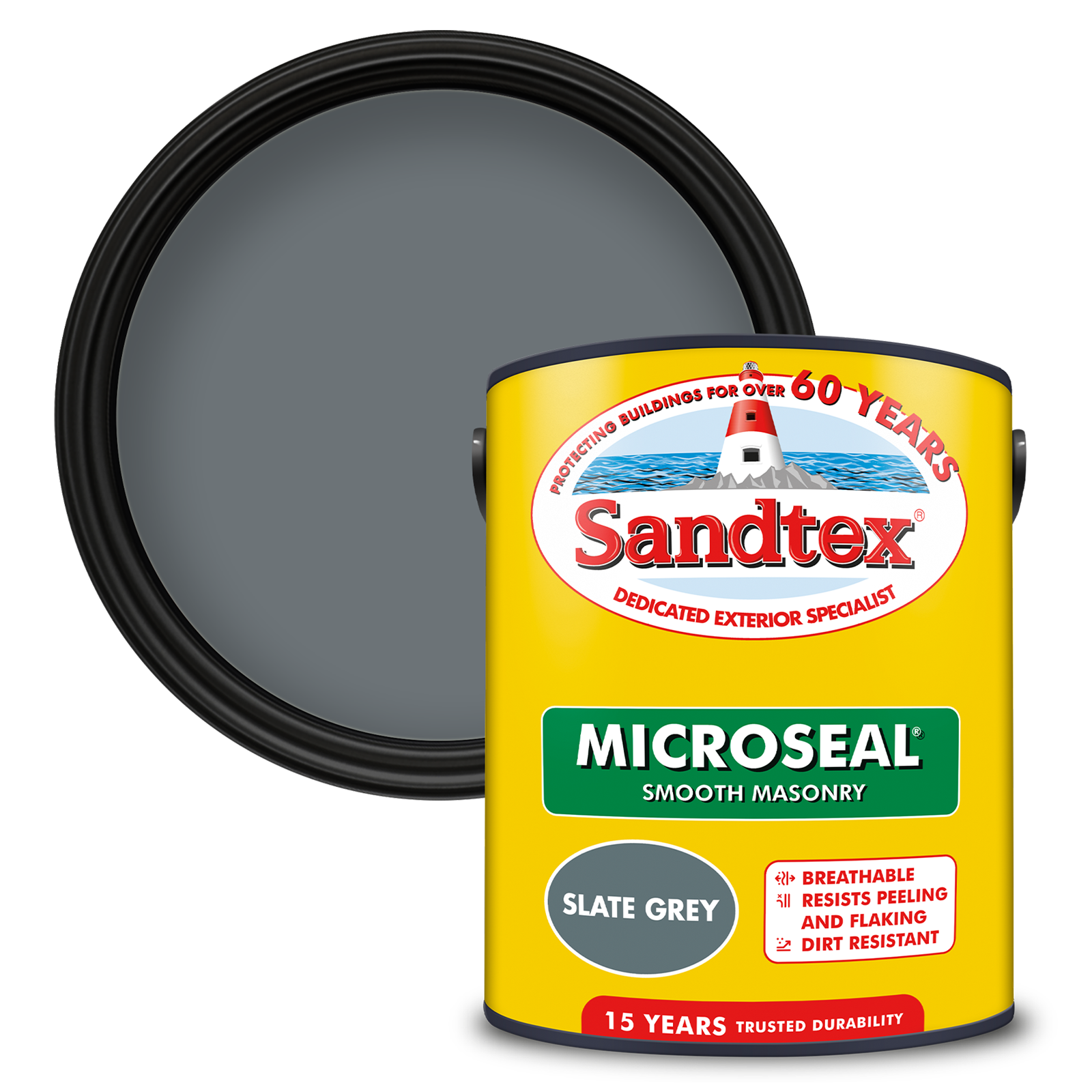 Sandtex Ultra Smooth Masonry Paint Slate Grey 5L