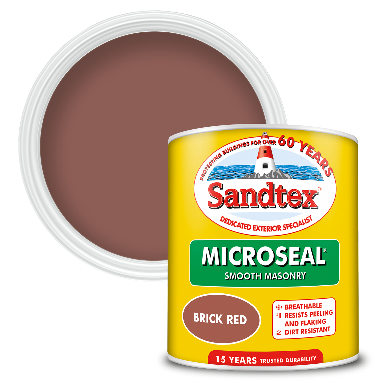 Sandtex Ultra Smooth Masonry Paint Brick Red 1L