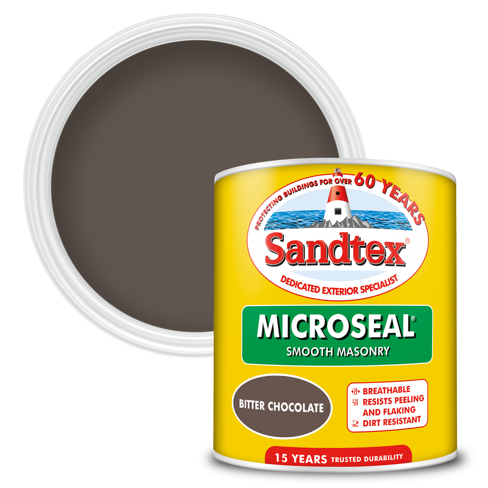 Sandtex Ultra Smooth Masonry Paint Bitter Chocolate 1L
