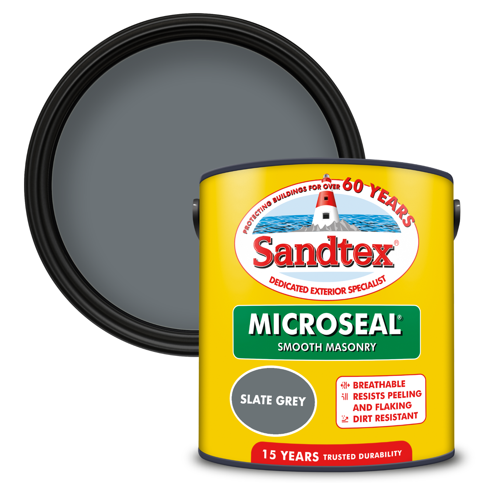 Sandtex Ultra Smooth Masonry Paint Slate Grey 2.5L