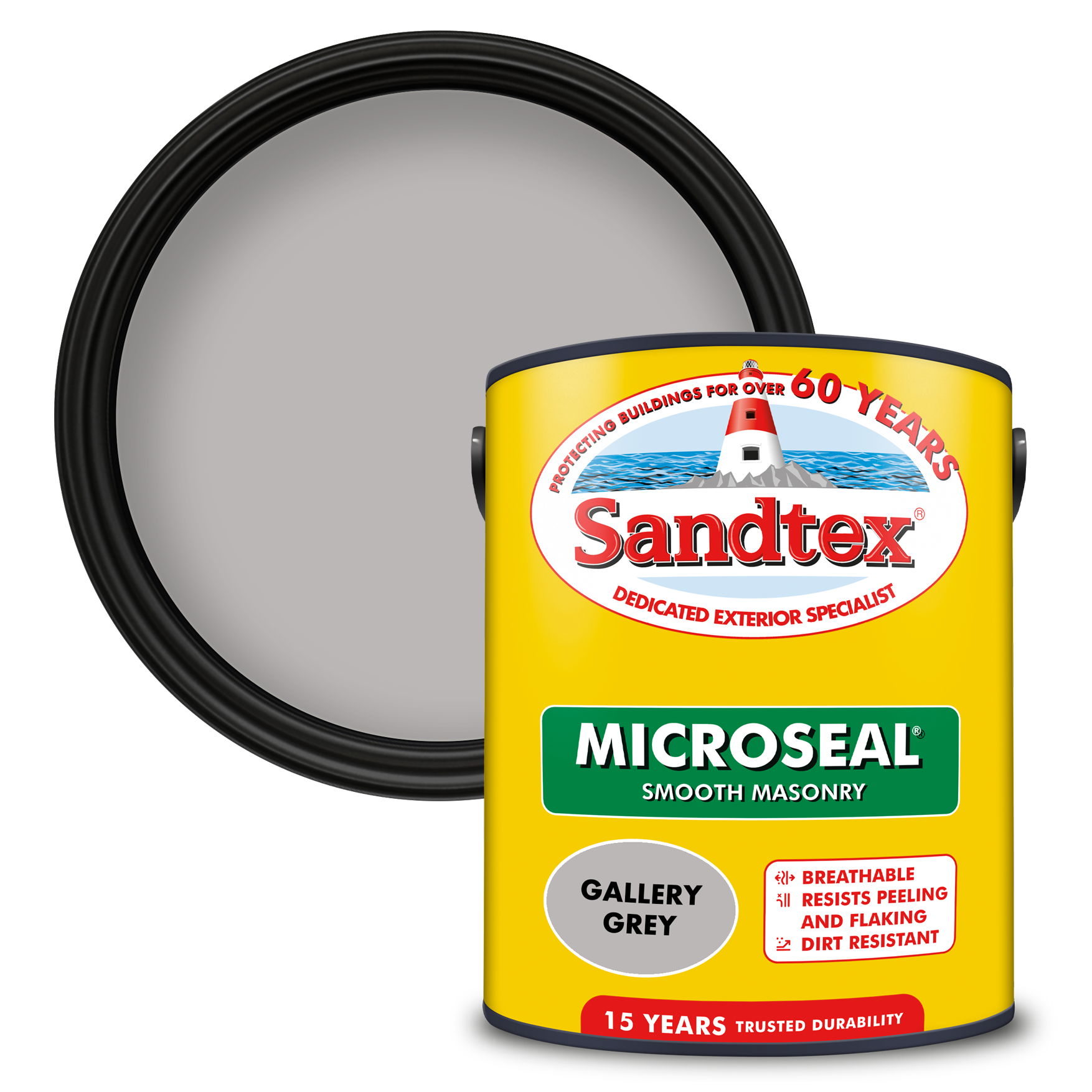 Sandtex Ultra Smooth Masonry Paint Gallery Grey 5L
