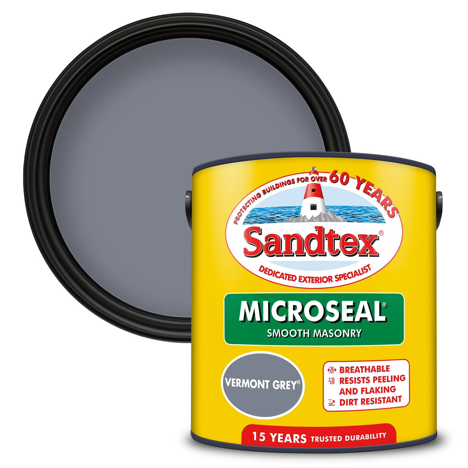 Sandtex Ultra Smooth Masonry Paint Vermont Grey 2.5L