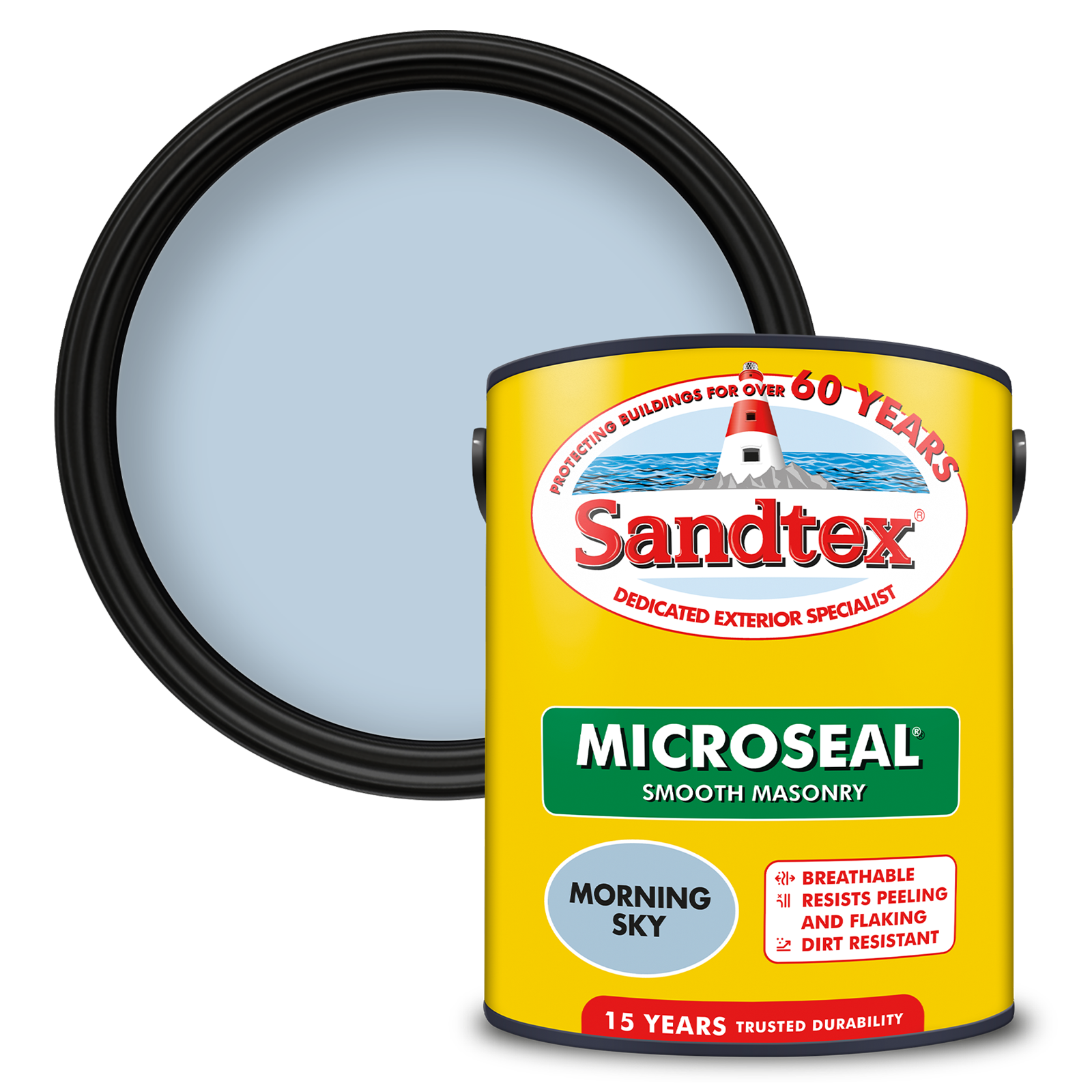 Sandtex Ultra Smooth Masonry Paint Morning Sky 5L