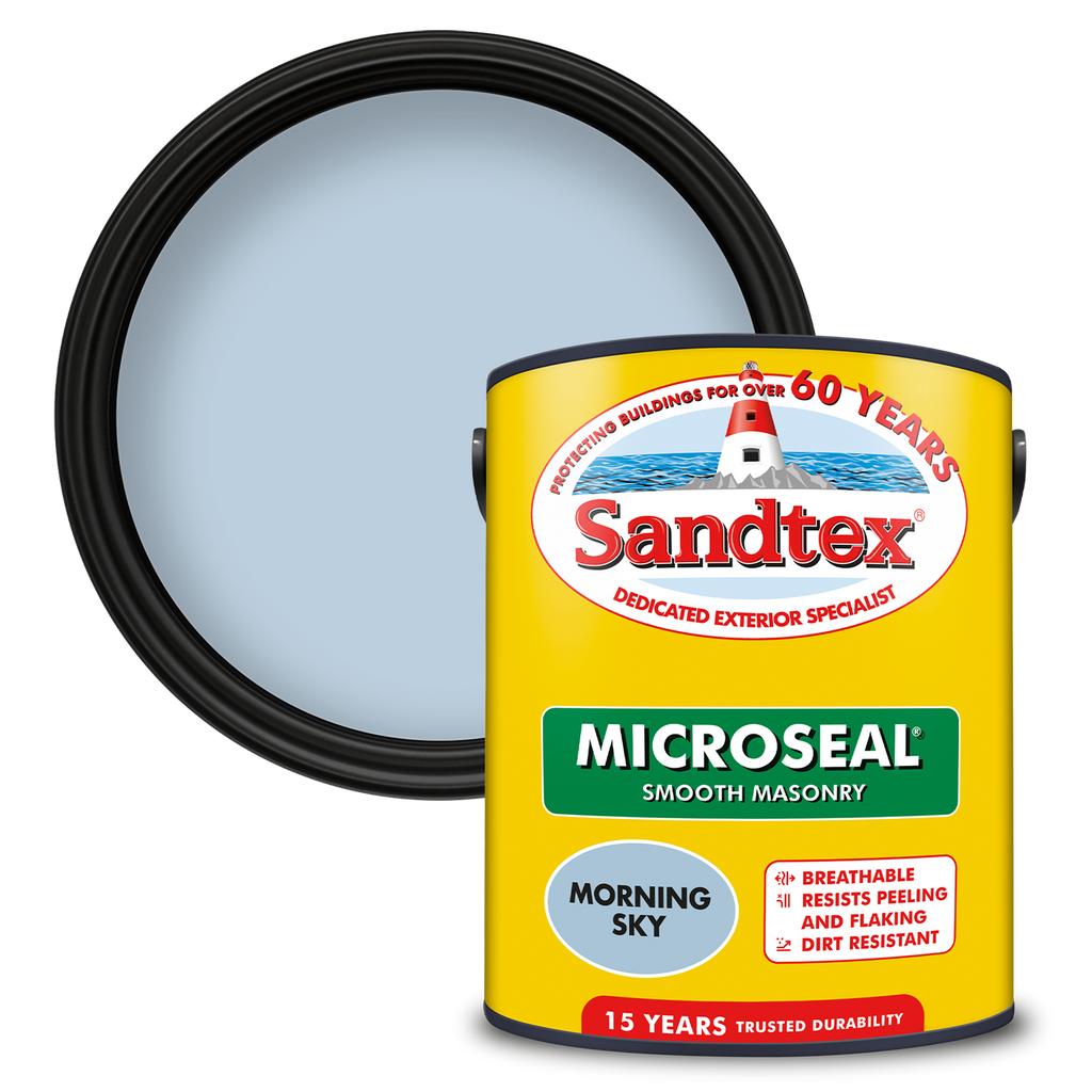 Sandtex Sandtex Ultra Smooth Masonry Paint Morning Sky 5L – Ample