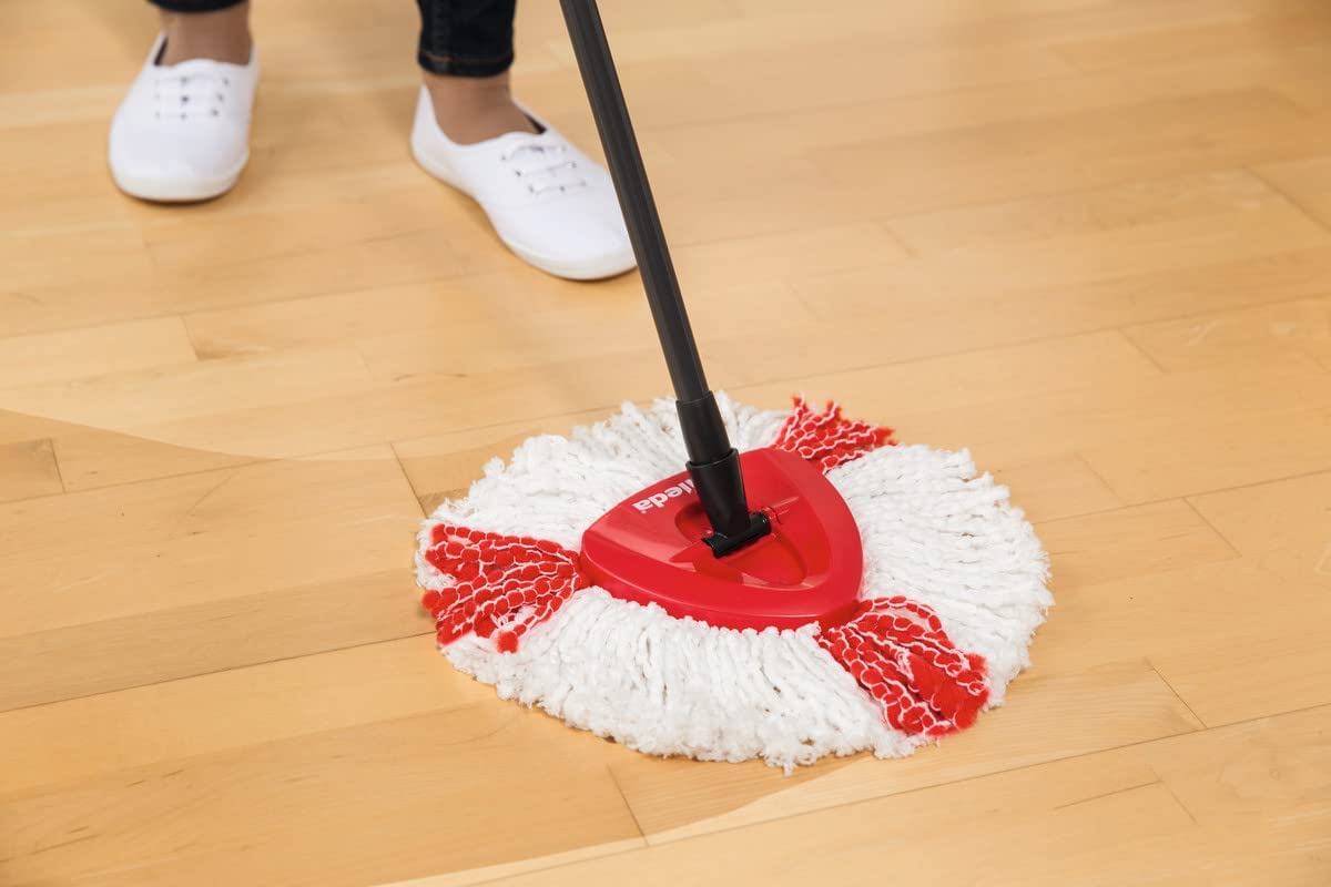 Vileda Turbo Microfibre Mop And Bucket Set, Spin Mop For Cleaning Floo