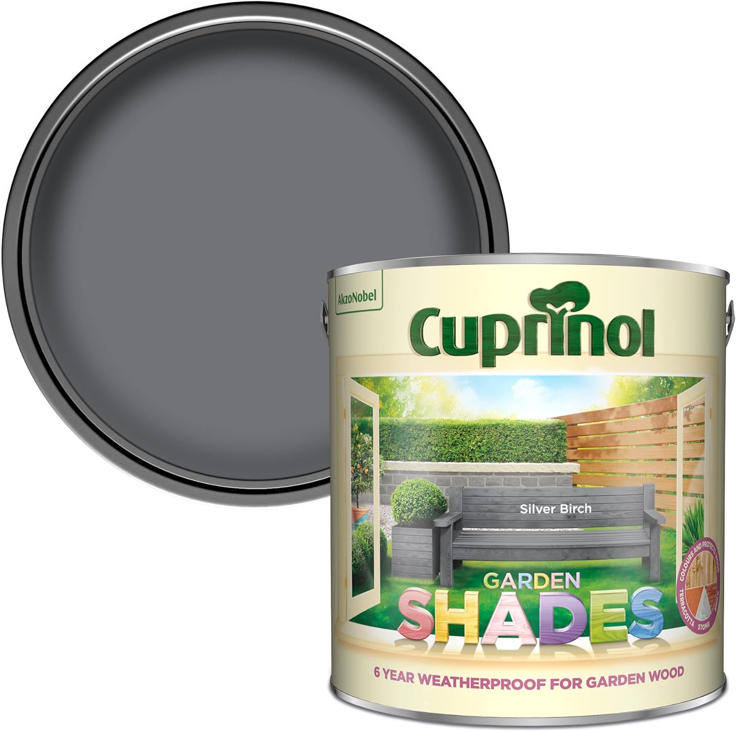 Cuprinol Garden Shades Exterior Woodcare - Silver Birch 2.5L