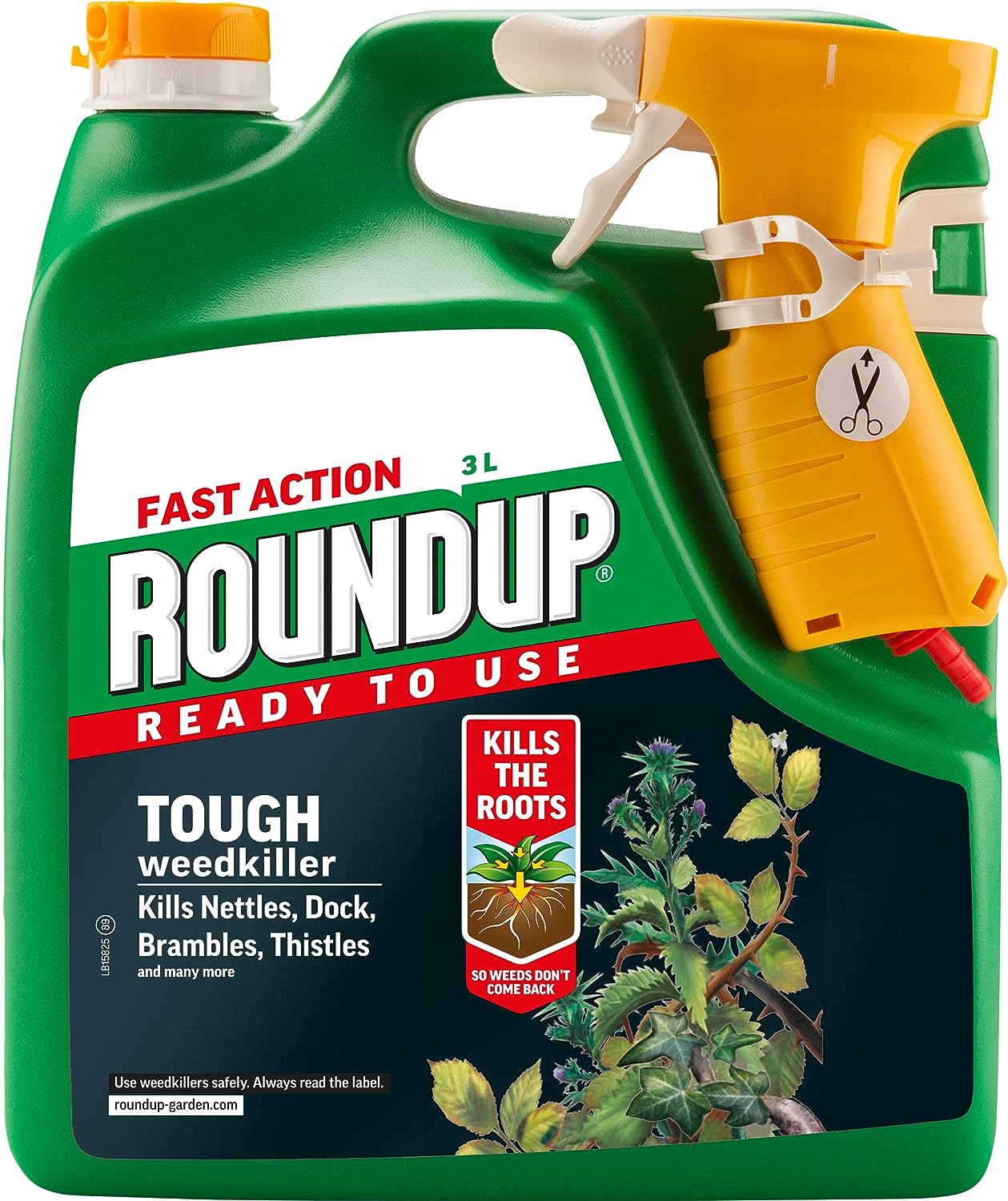 Roundup Tough Ready To Use Weedkiller 3L