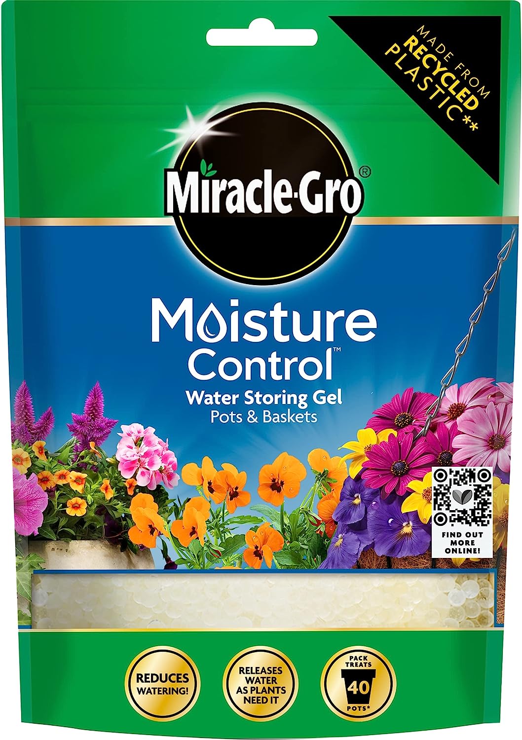 Miracle-Gro Moisture Control Pots & Baskets Water Storage Gel 200g Pouch