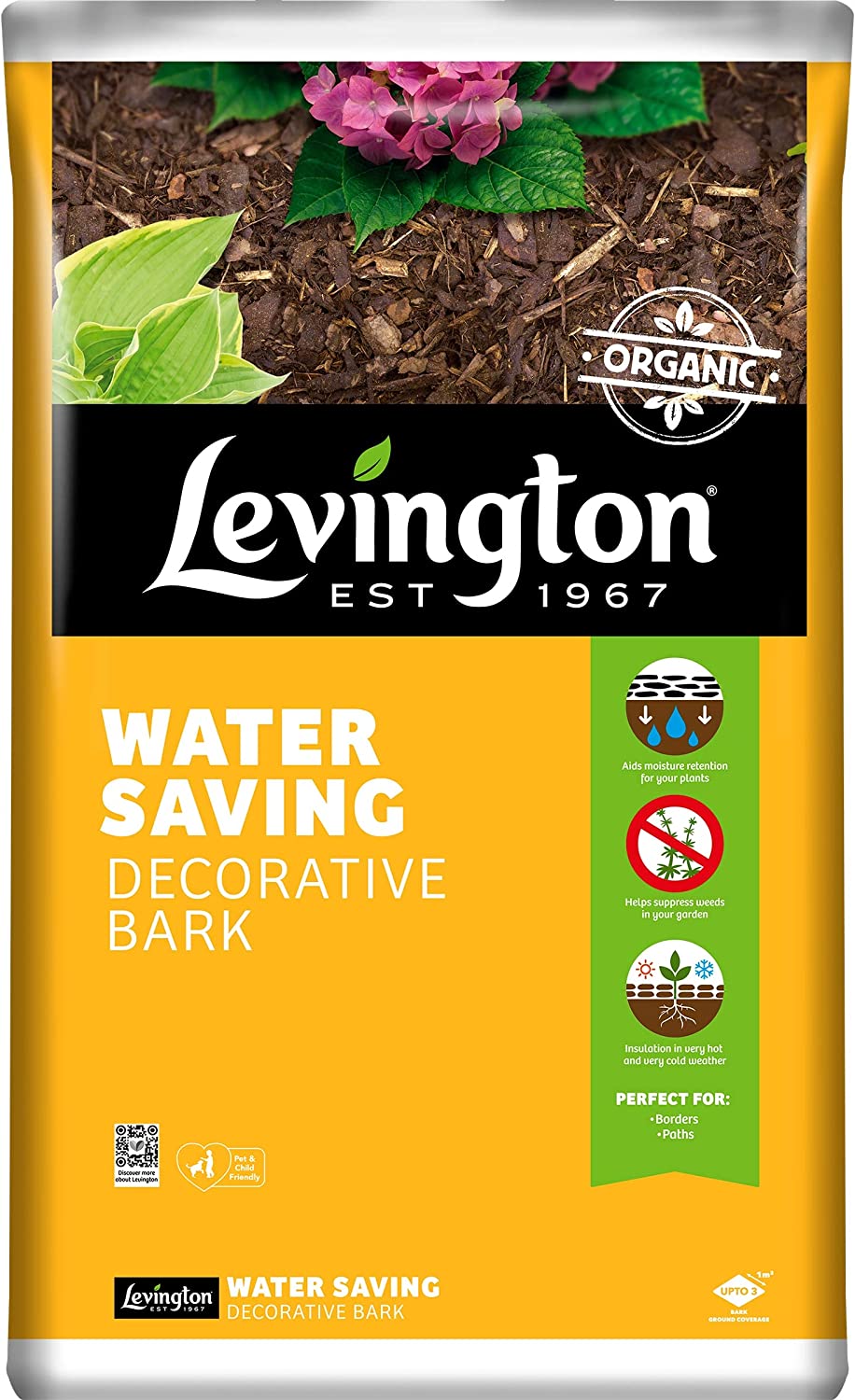 Levington® Water Saving Decorative Bark 75 litres