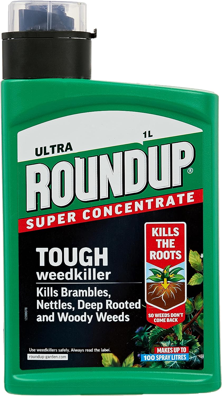 Roundup Ultra Tough Weedkiller Concentrate 1L