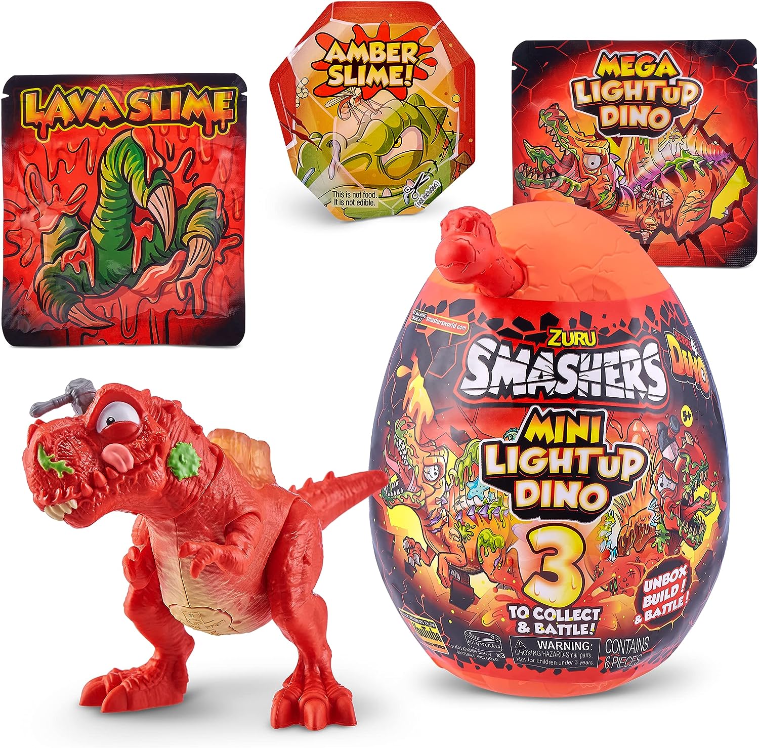 ZURU SMASHERS Mini Light-Up Dino