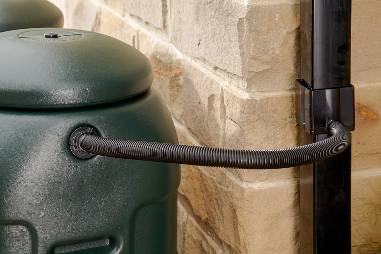 Mini Rainsaver 100 litre Water Butt Kit with Lid, Tap, Stand and Rain Diverter Kit